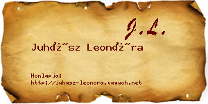 Juhász Leonóra névjegykártya